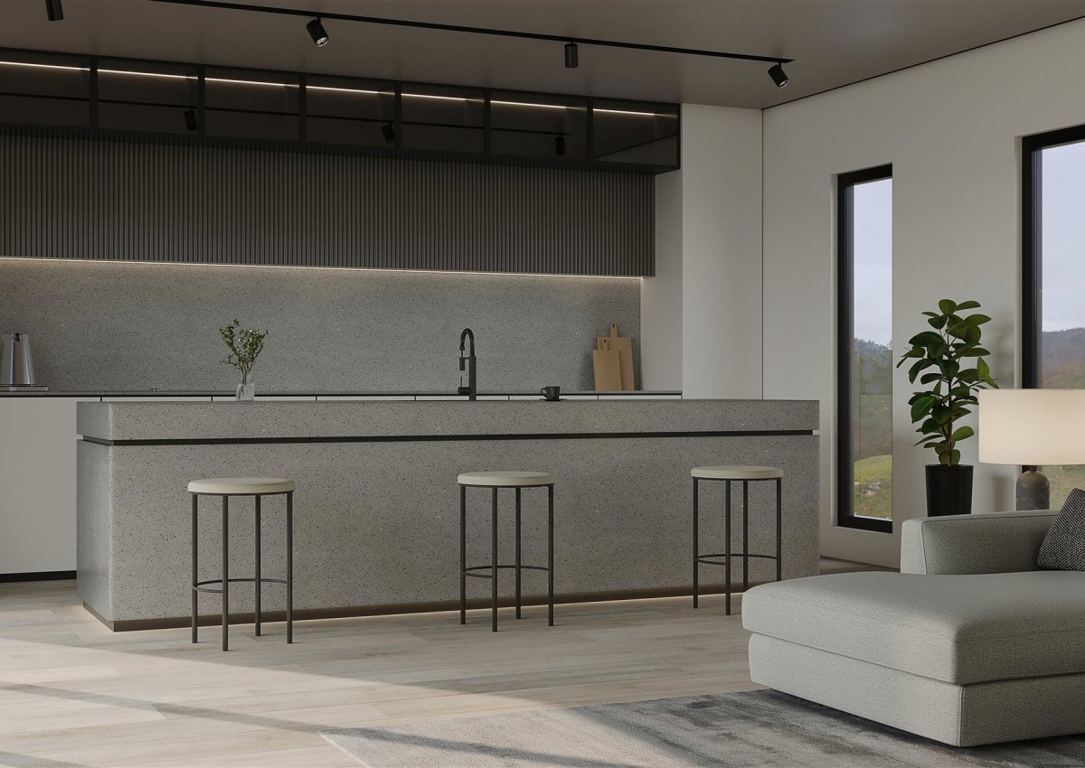 5702 - Lusida Grey Mutfak Tezgahı